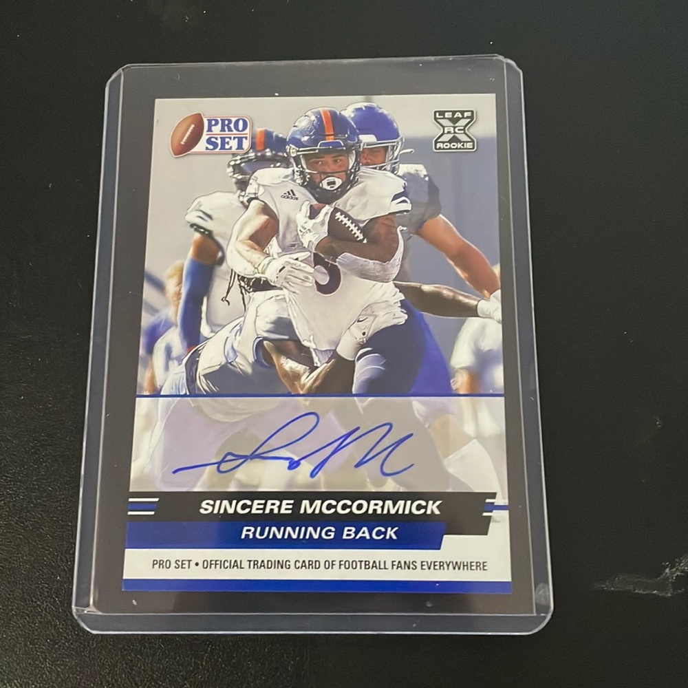 Sincere Mccormick Pro Set Autographed card